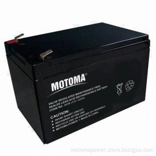 Sealed Lead Acid Battery with 12V Voltage and 12Ah Capacity, Maintenance-free Type, 1000 Cycle Times